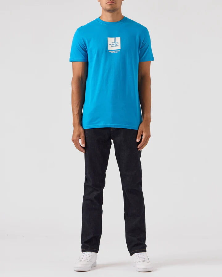 Weekend Offender 72 Hours Graphic T-Shirt Azure Blue - PTAW2311