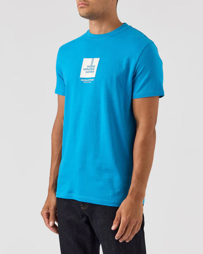 Weekend Offender 72 Hours Graphic T-Shirt Azure Blue - PTAW2311