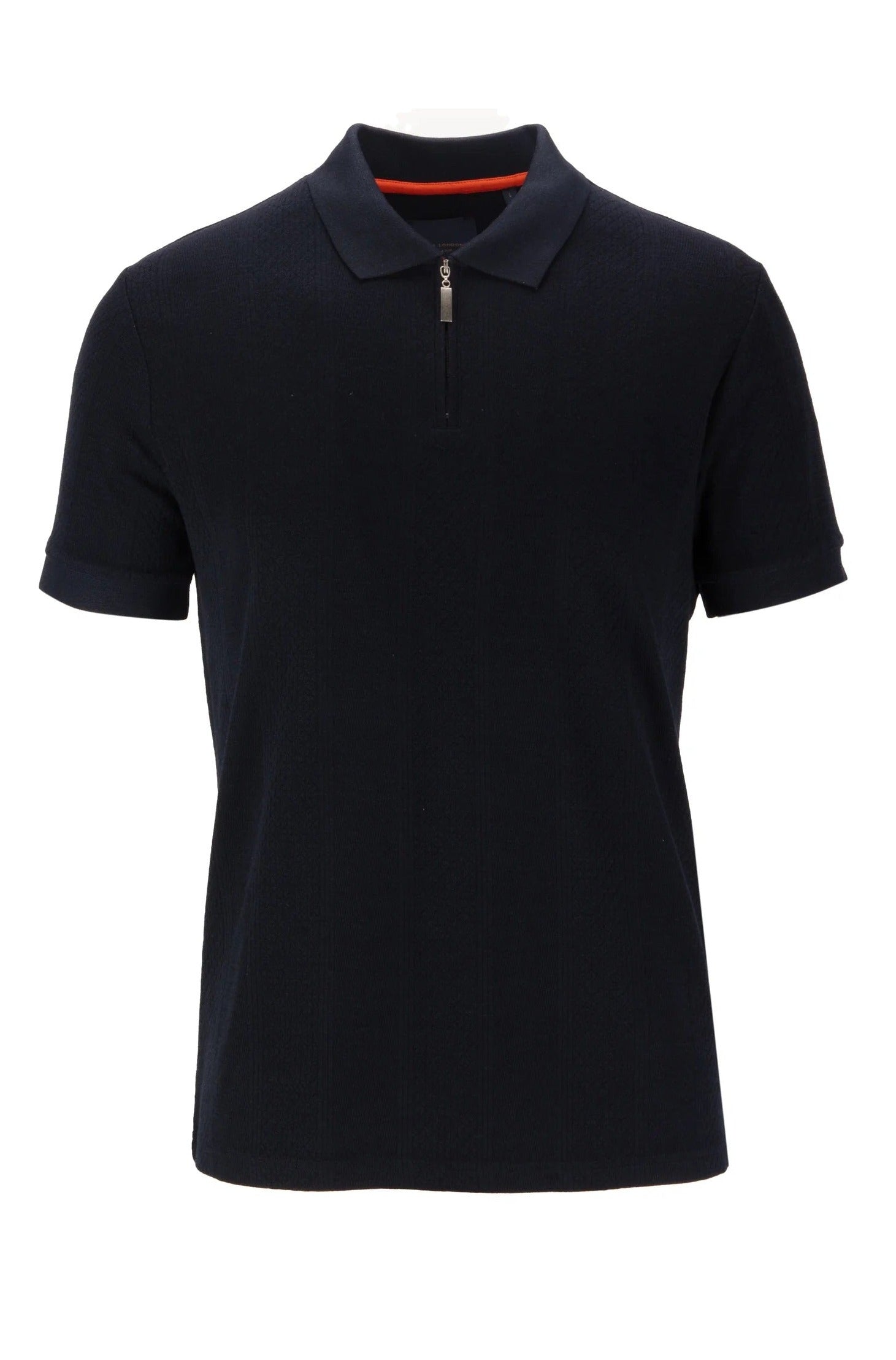 Guide London Half Zip Contrast Trim Polo SJ5635 Navy