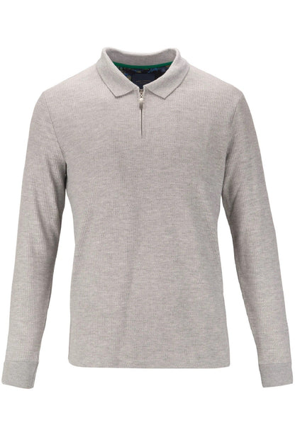 Guide London Long Sleeve Half Zip Polo SJL6213 Grey