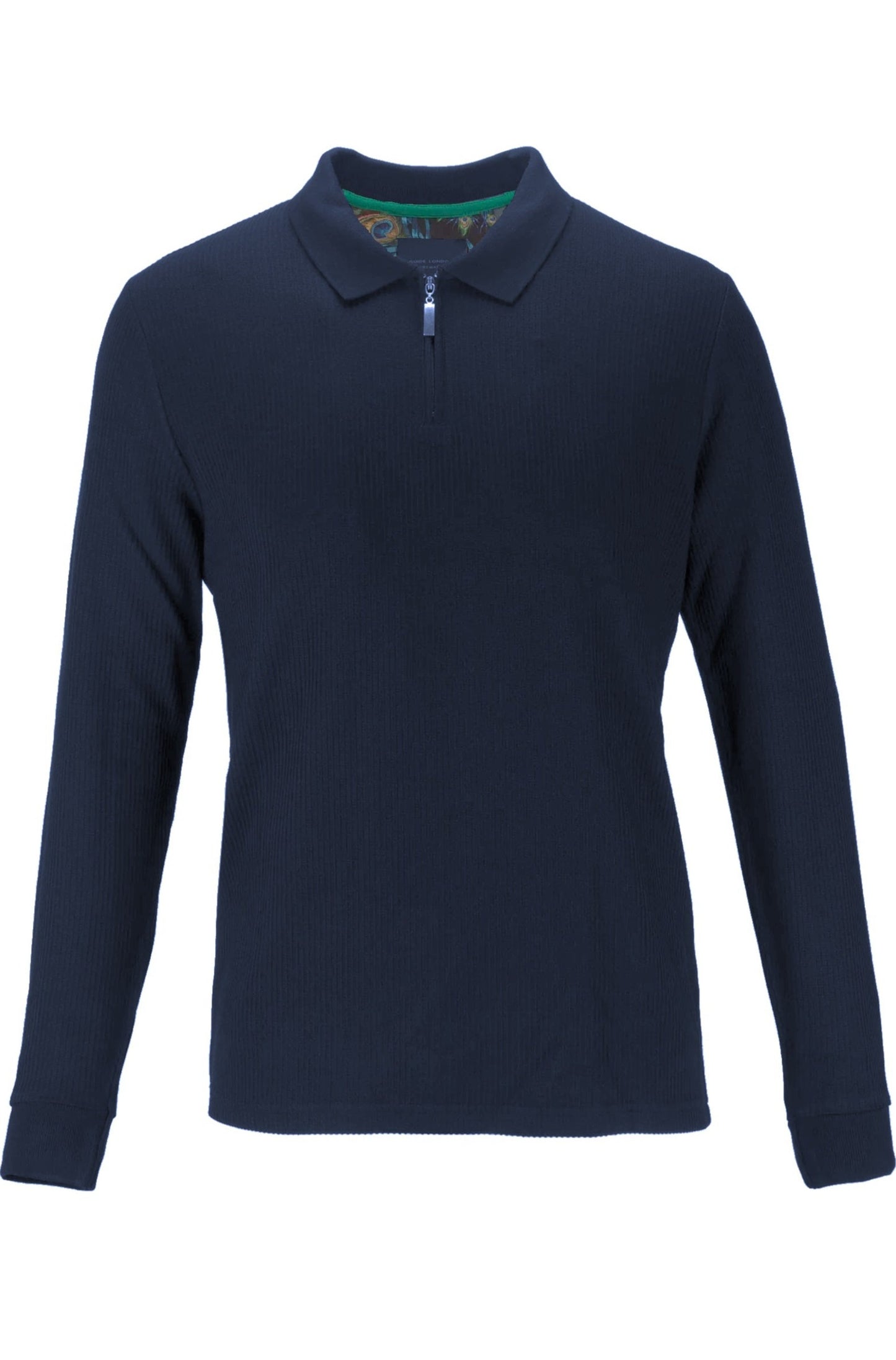 Guide London Long Sleeve Half Zip Polo SJL6213 Navy