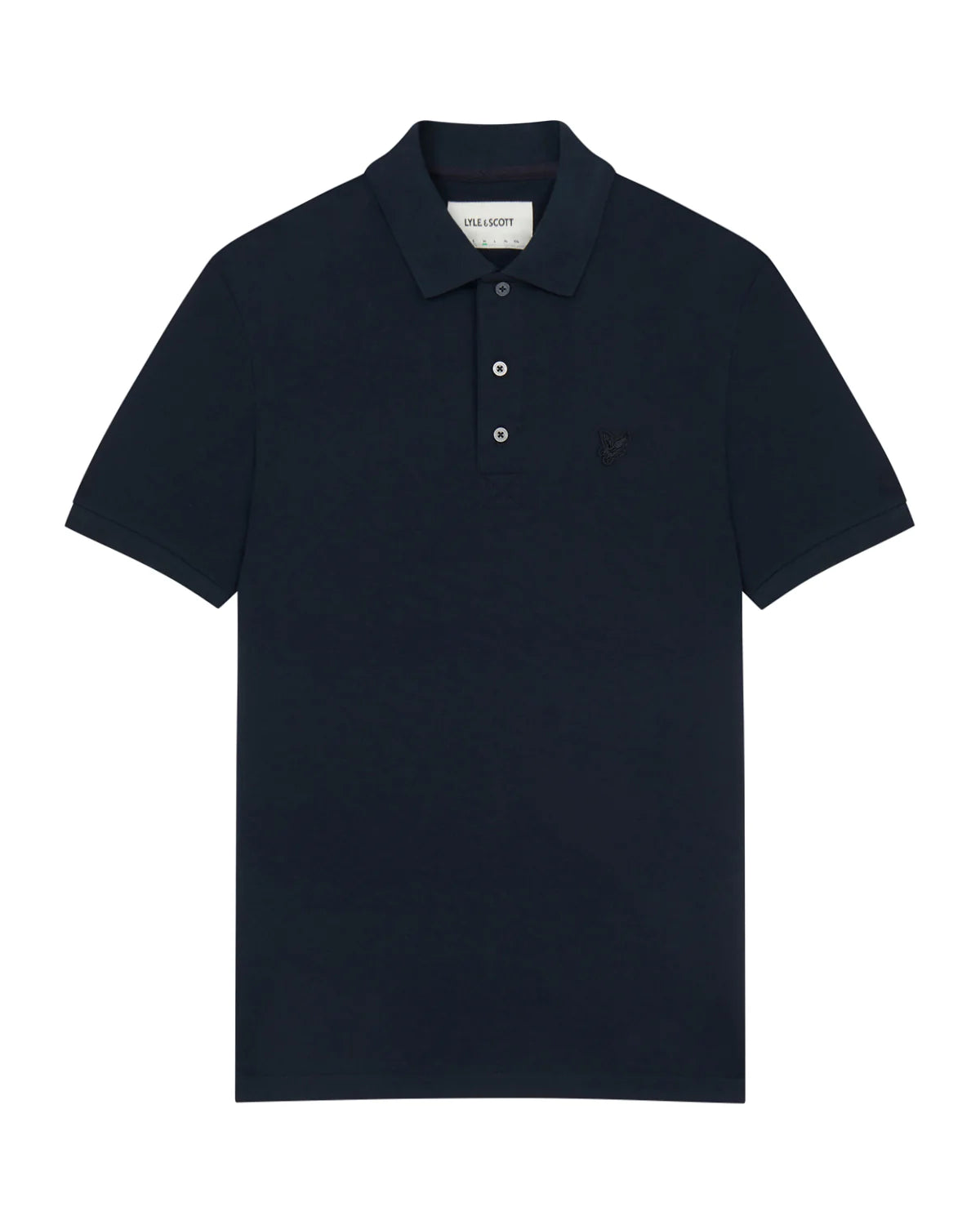 Lyle and Scott Tonal Eagle Polo Shirt Dark Navy - SP400TON