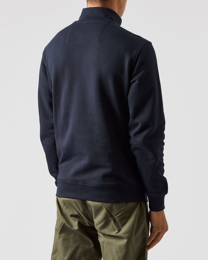 Weekend Offender Faraone Quarter Zip Sweatshirt Navy - SWAW2310