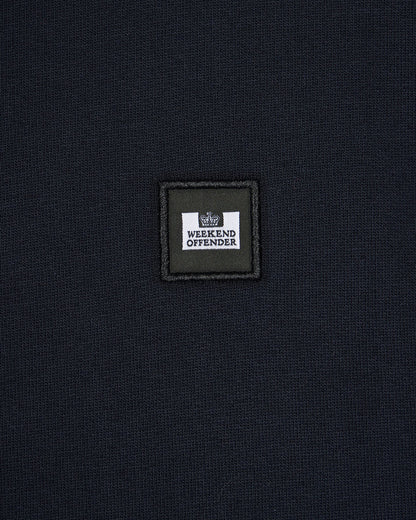 Weekend Offender Faraone Quarter Zip Sweatshirt Navy - SWAW2310