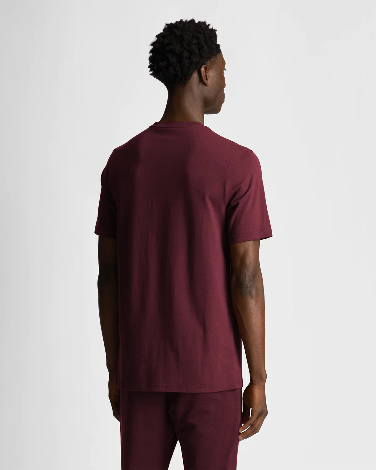 Lyle and Scott Tonal Eagle T-Shirt Burgundy - TS400TON