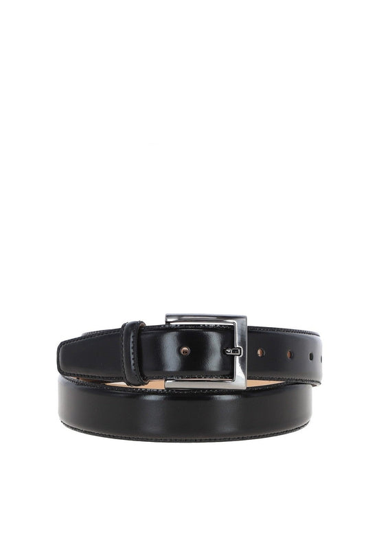 Ashwood Mens Leather Chino Belt MB-102 Black